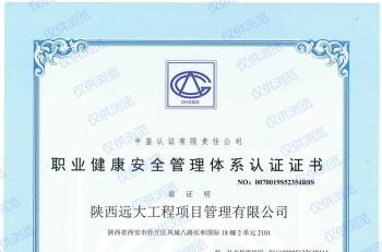 職業(yè)健康體系認(rèn)證 職業(yè)健康體系認(rèn)證